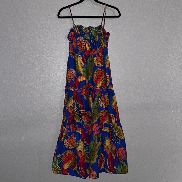 FARM RIO PARROTS PRINT MAXY DRESS SIZE XS - Picture 1 of 9
